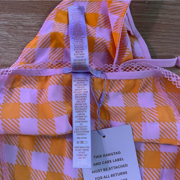 NWT SavageXFenty SET | gingham remix balconette + Brazilian w/garters, 34dd & m​ - Picture 5 of 8